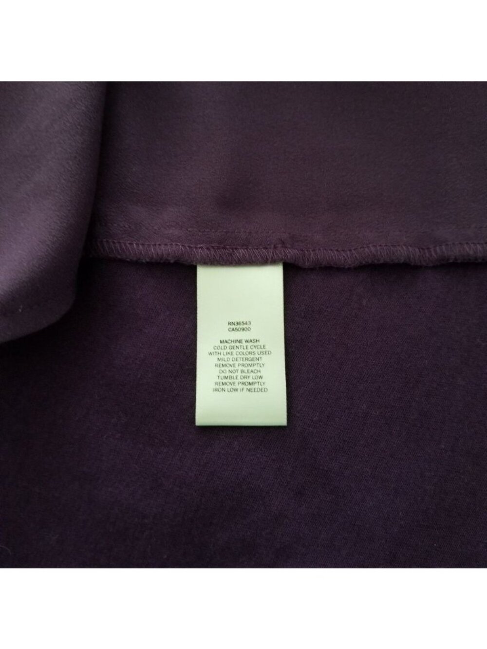 Van Heusen Women's Purple Button-Front Pockets‎ Tunic Shirt Blouse Size Medium - Picture 8 of 10